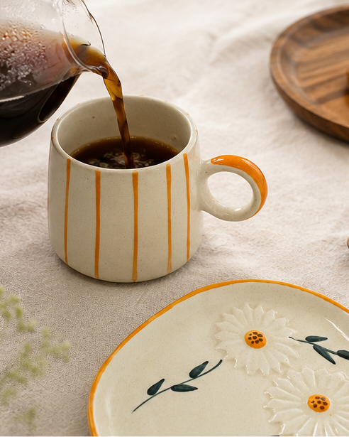 Coffee Mug & Saucer | Fresh Floural