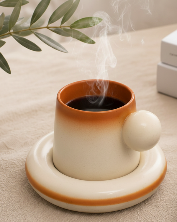 Coffee Mug & Saucer | Dusky Dessert