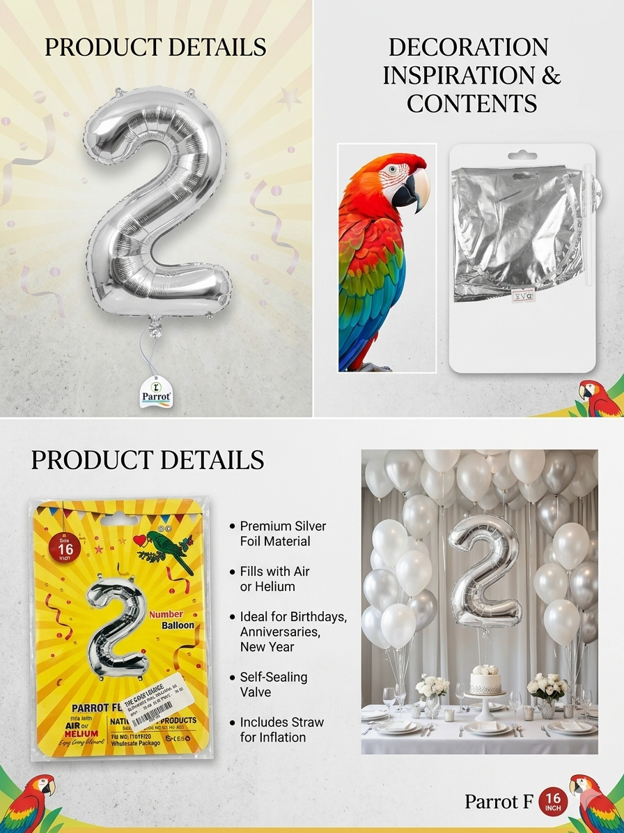 Party Balloon | For 2nd Birthday