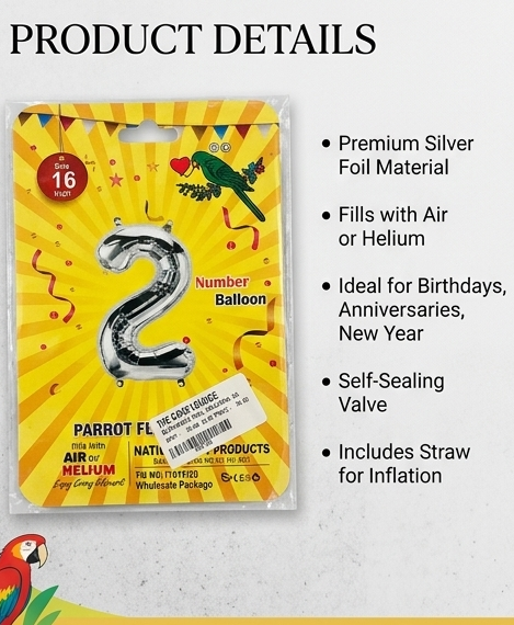 Party Balloon | For 2nd Birthday