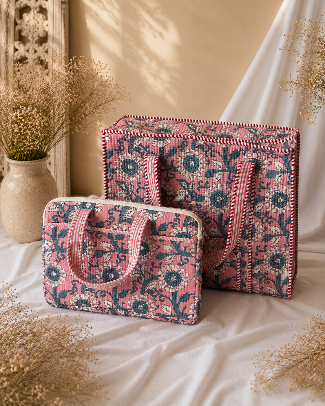 Quilted Laptop-Tote Bag Combo
